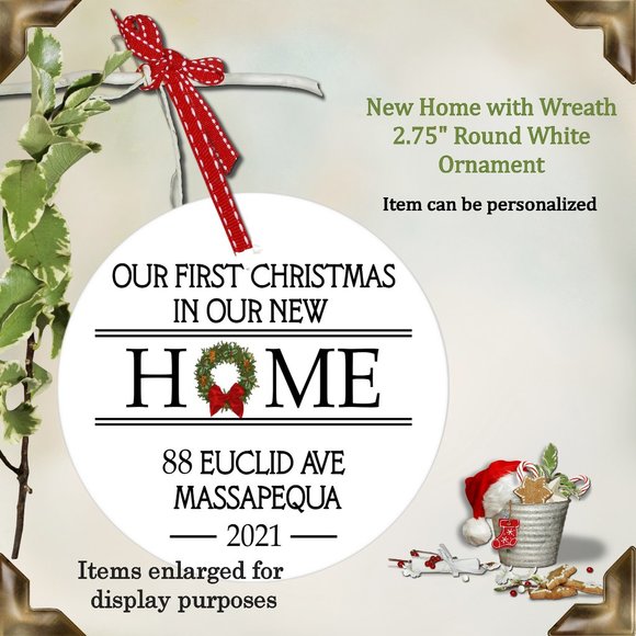 New Home Personalized Ornament - Picture 1 of 1